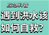 汛期來臨，遇到洪水險情如何自救？