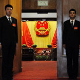 &ldquo;守衛(wèi)兩會&rdquo;的安保人員