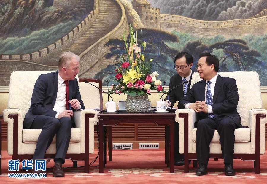 （XHDW）李建國會(huì)見丹麥外交大臣