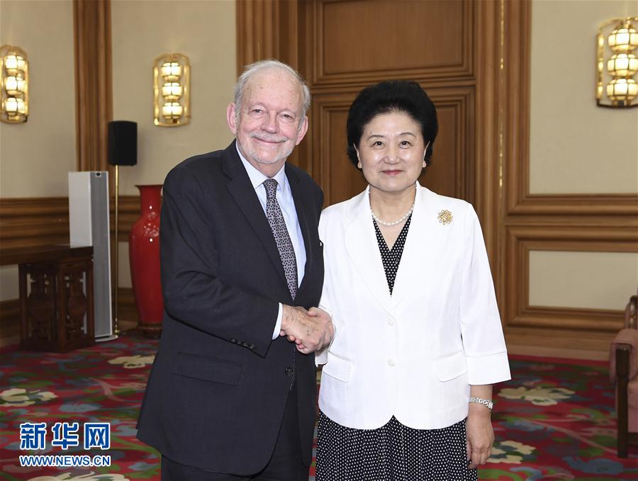 （XHDW）劉延?xùn)|會(huì)見聯(lián)合國兒童基金會(huì)執(zhí)行主任安東尼&middot;萊克