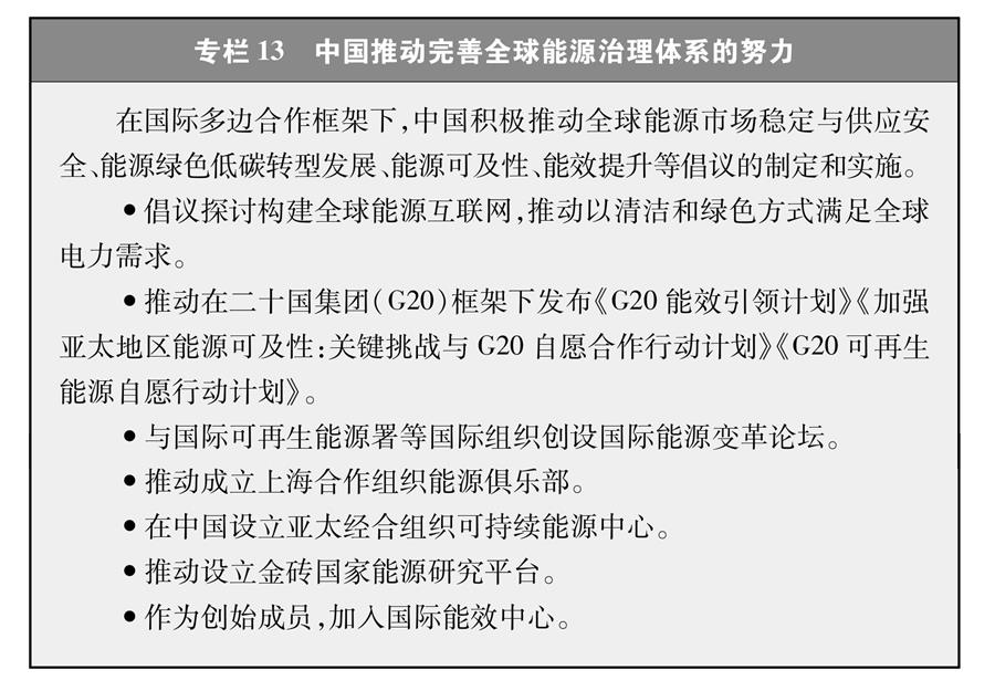 （圖表）［受權發(fā)布］《新時代的中國能源發(fā)展》白皮書（專欄13）