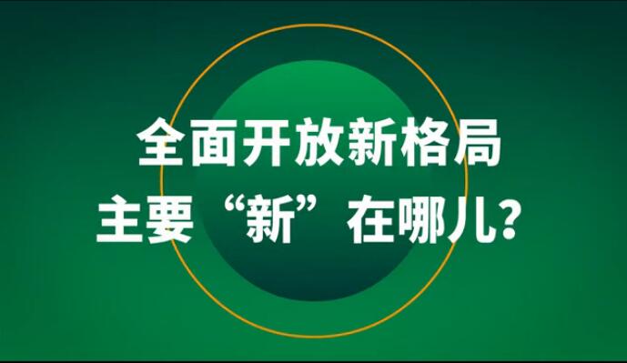 全面開放新格局主要&ldquo;新&rdquo;在哪兒？