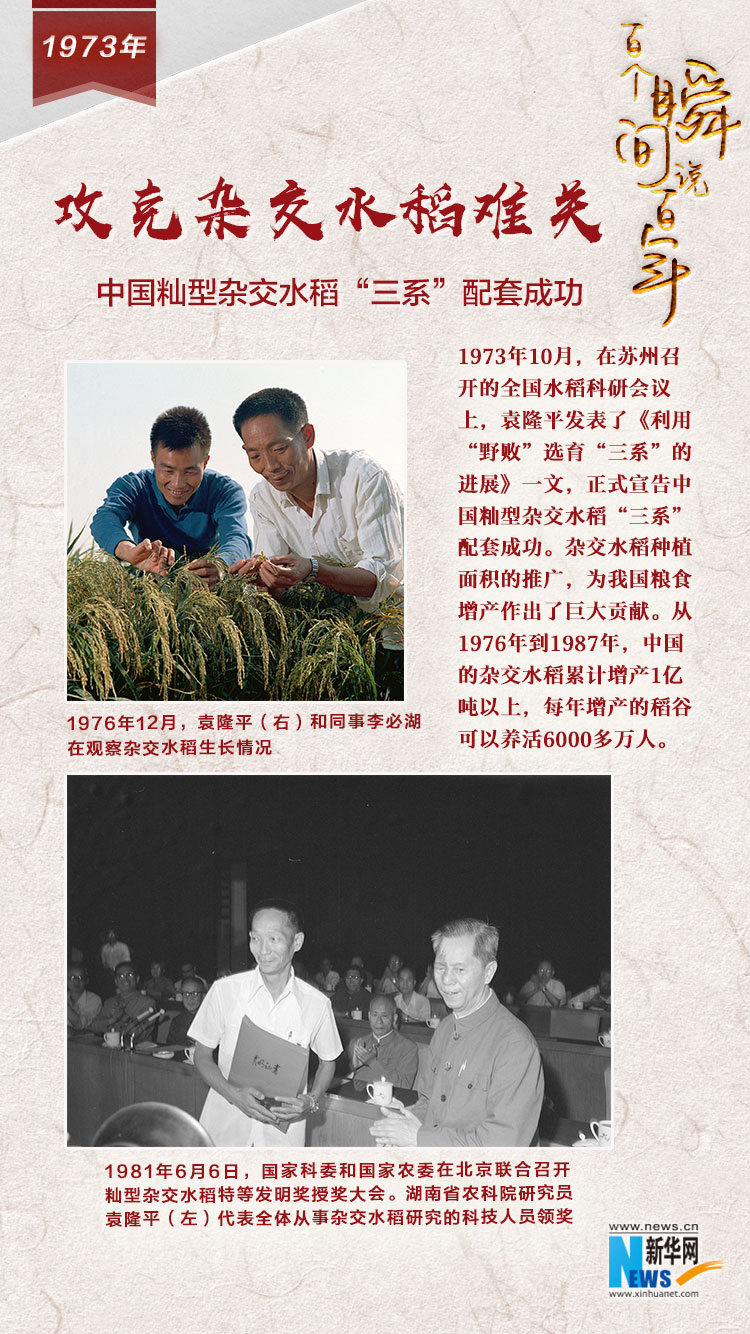 1973，攻克雜交水稻難關