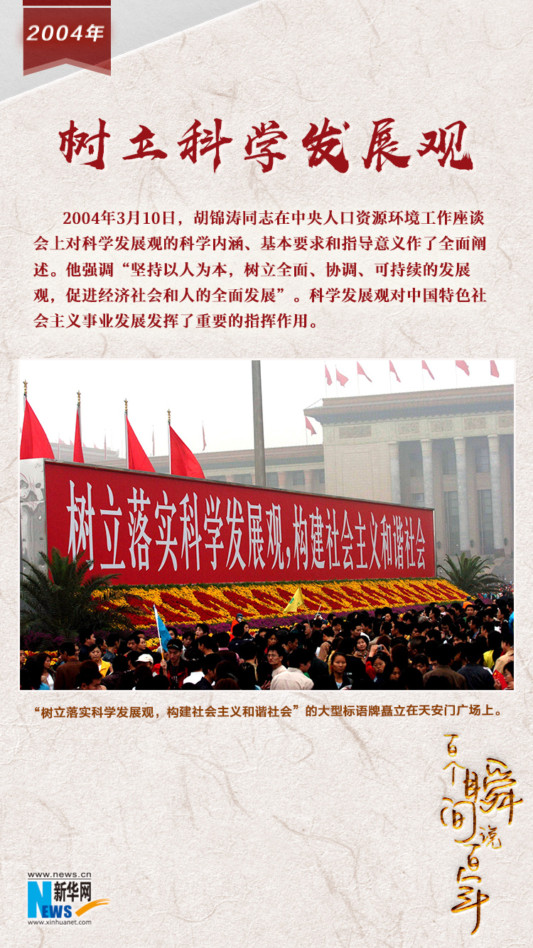 2004，樹立科學發(fā)展觀