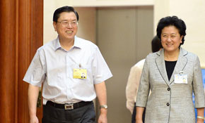 十二屆全國人大常委會(huì)第四次會(huì)議舉行第二次全體會(huì)議