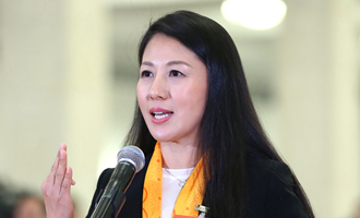 全國(guó)政協(xié)委員楊揚(yáng)在&ldquo;委員通道&rdquo;接受采訪(fǎng)