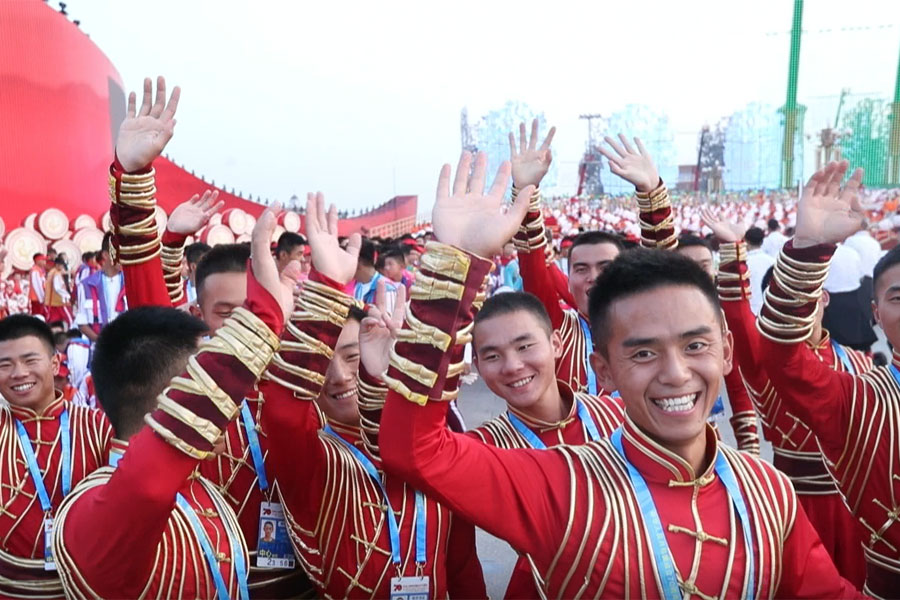 聯(lián)歡活動現場