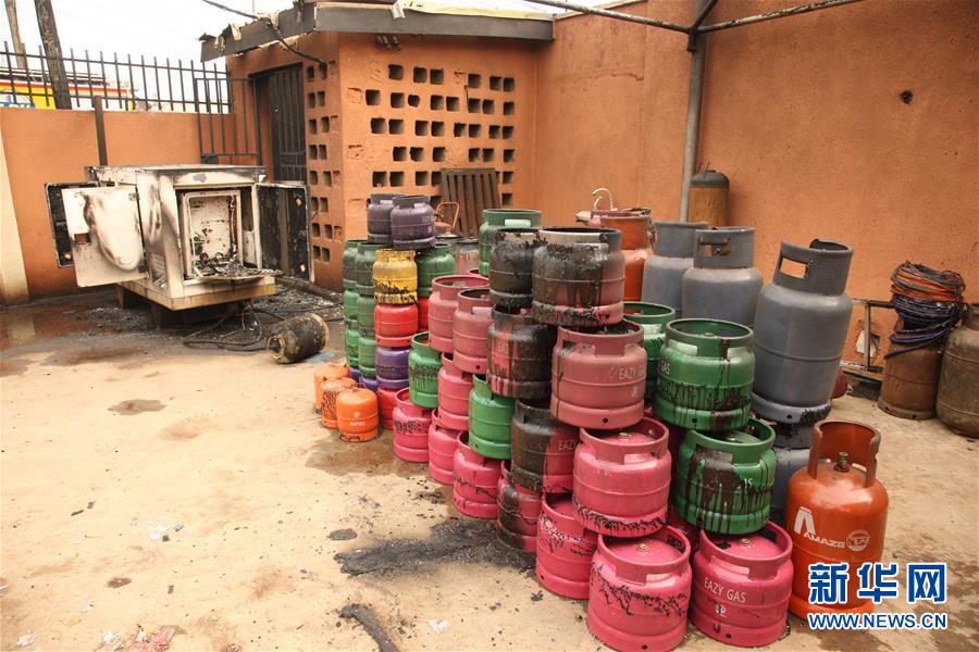 （國際&middot;圖文互動(dòng)）（4）尼日利亞南部一燃?xì)庹颈ㄖ轮辽?人死亡