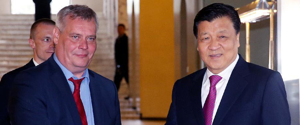 劉云山會(huì)見芬蘭社民黨主席、財(cái)政部長(zhǎng)林內(nèi)