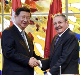 習(xí)近平同勞爾&middot;卡斯特羅舉行會談