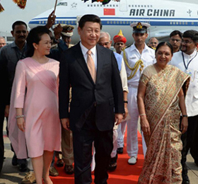 習(xí)近平開始對(duì)印度進(jìn)行國(guó)事訪問