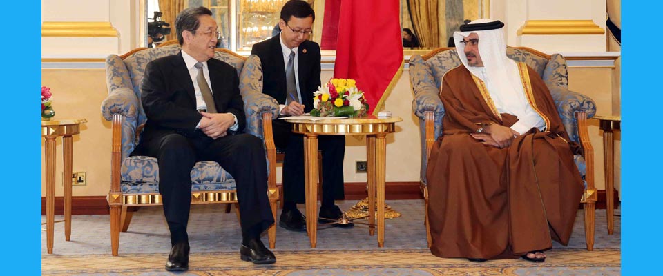 俞正聲會見巴林王儲薩勒曼