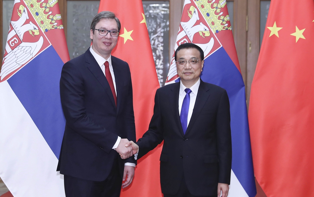 李克強(qiáng)會(huì)見塞爾維亞總理、當(dāng)選總統(tǒng)武契奇