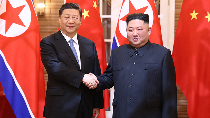 習(xí)近平同朝鮮勞動黨委員長、國務(wù)委員會委員長金正恩舉行會談