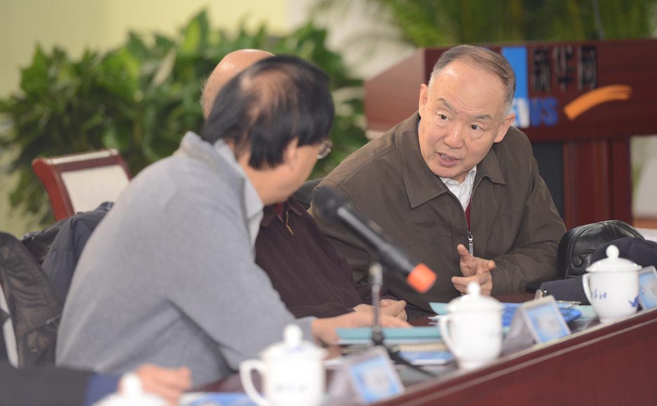 參加新華網(wǎng)2012&ldquo;縱論天下&rdquo;國(guó)際問(wèn)題研討會(huì)的專(zhuān)家在交流